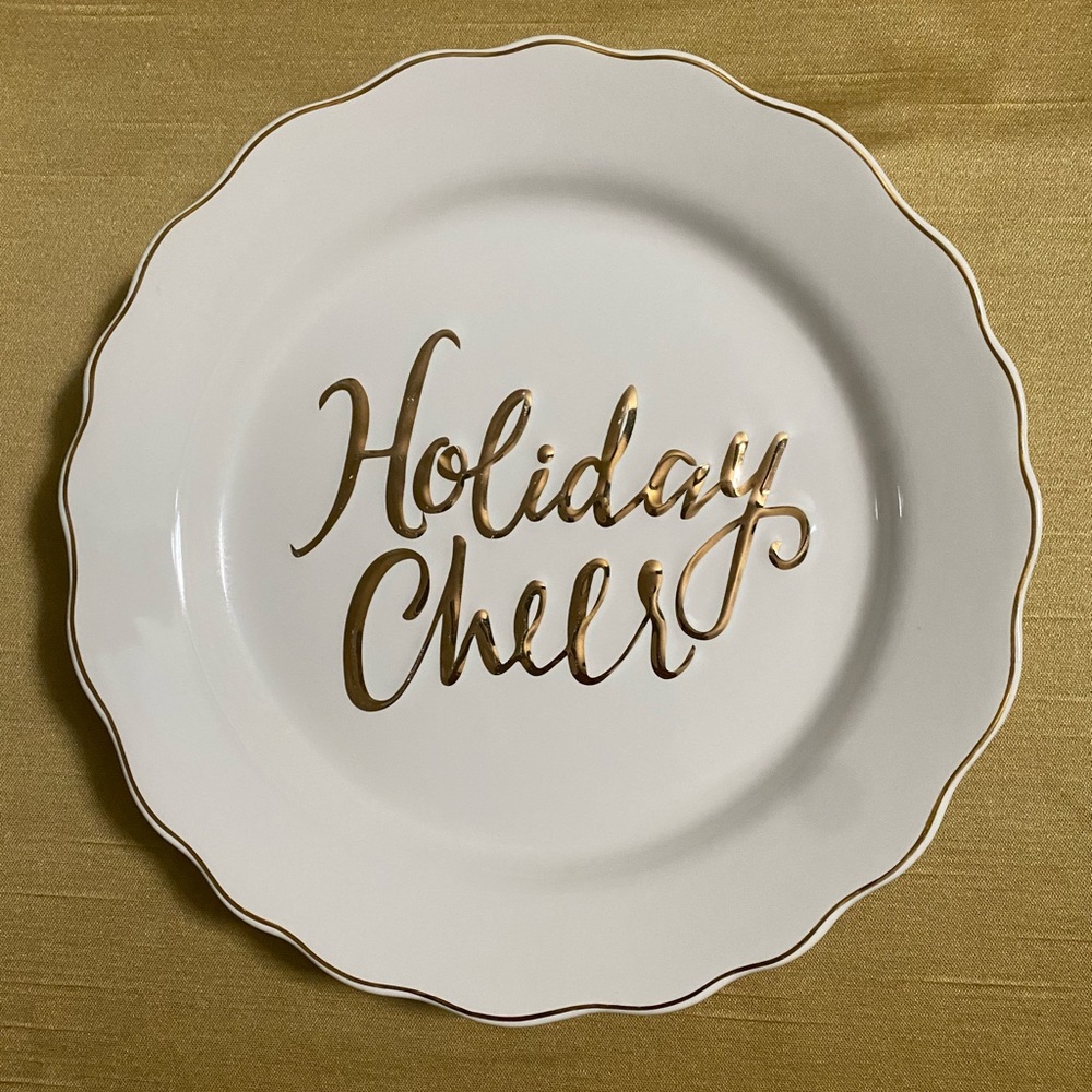 Mudpie “ Holiday Cheer “ Plate